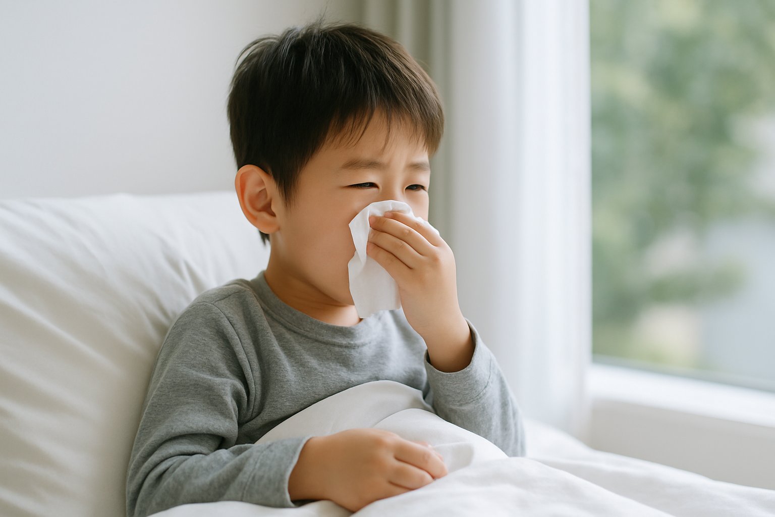花粉症の子どもの寝起きと日中症状の対策