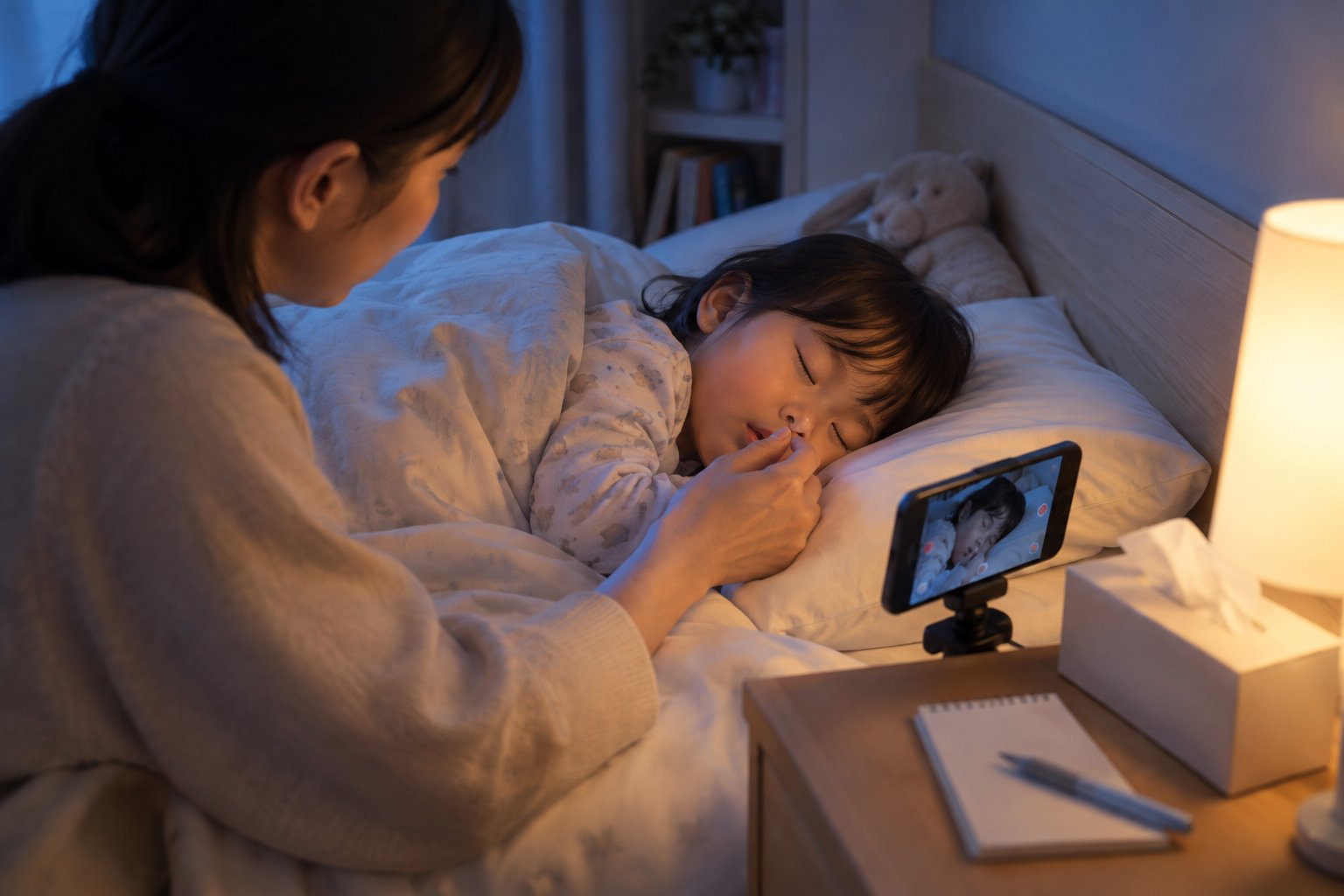 子どものいびきと鼻づまりで受診を考える目安