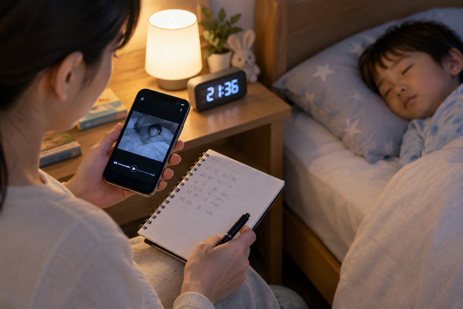 子どものいびきで睡眠の記録を受診に活かす方法