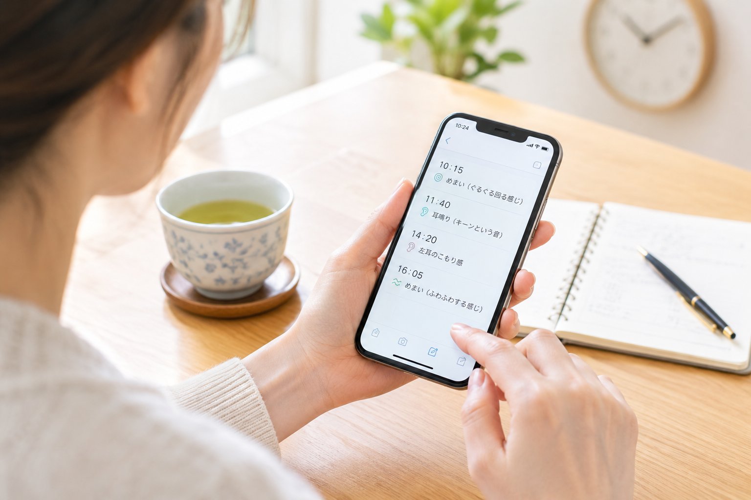 めまいと聞こえの変化を記録して診察に生かす方法